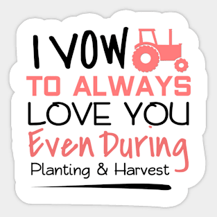 'Always Love You Even During Planting' Plant Gift Sticker